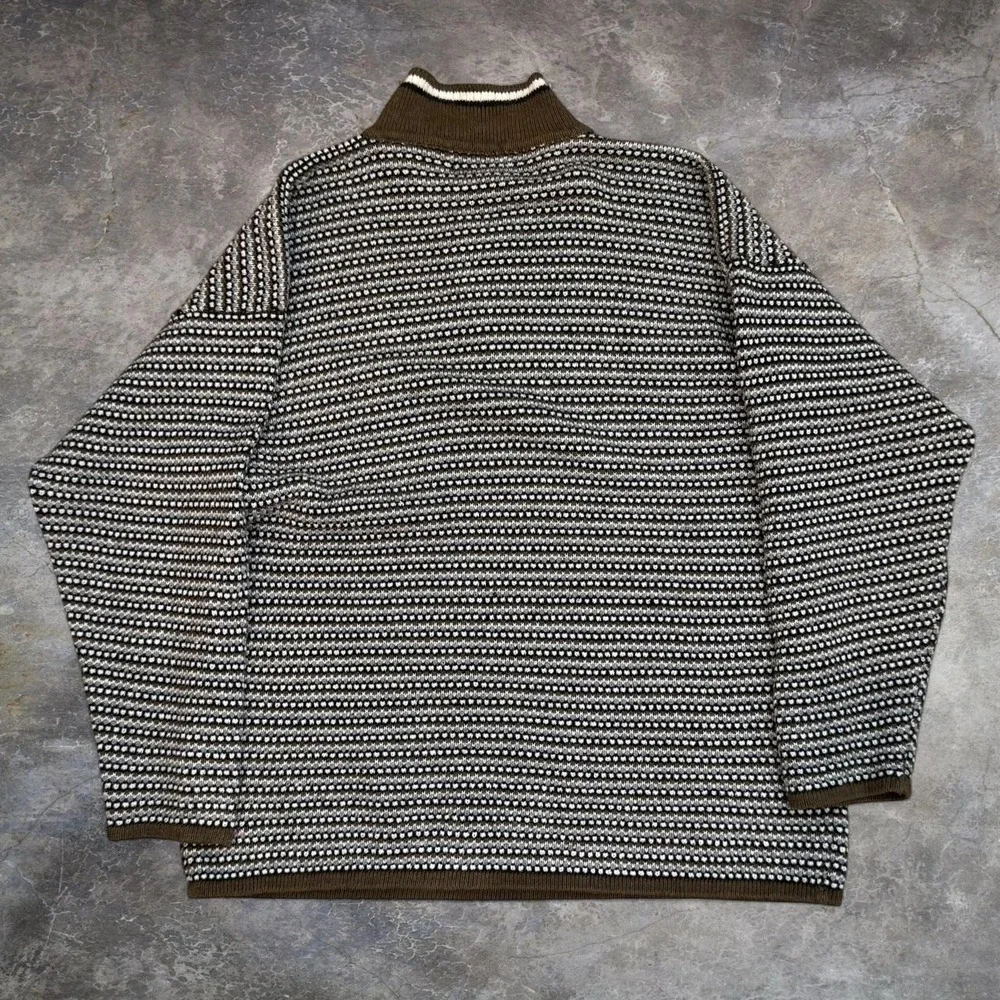 Vintage Arizona 1/4 Zip Knit Sweatshirt Men's Size XL Skater Preppy 90s Y2K VTG